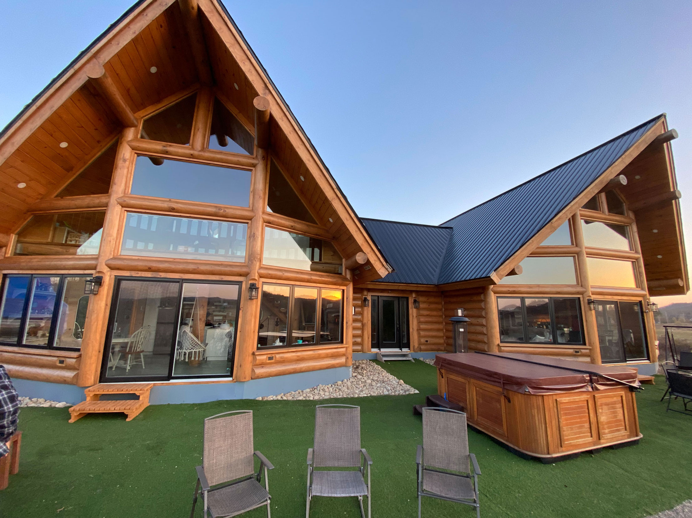 maisons chalets bois rond